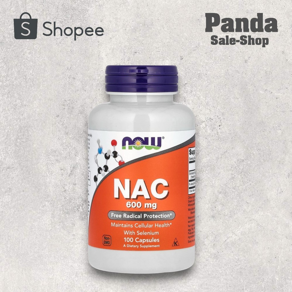 📢พร้อมส่ง 🔔  NOW Foods, NAC, 600 mg