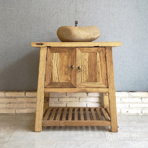 Old-fashioned ตู้อ่างล้างหน้า Locker ตู้ข้างรับประทานอาหารห้องน้ํา Retro Combination Home Back Wall 