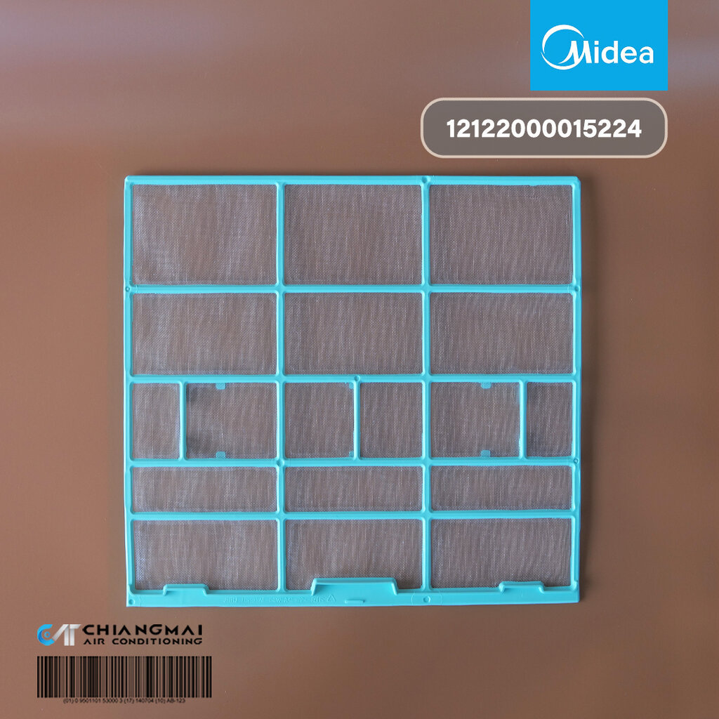 12122000015224 แผ่นกรองฝุ่นแอร์ Midea ฟิลเตอร์แอร์ไมเดีย (ขนาด W29.8 x H28 cm.) อะไหล่แอร์ ของแท้ศูนย์