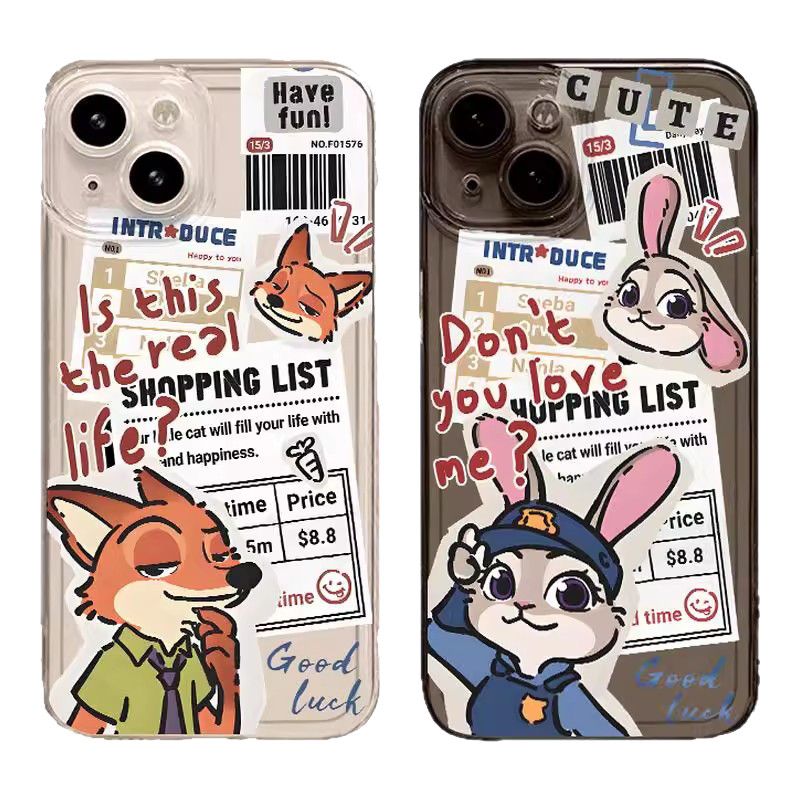 Nick Judy เคสโทรศัพท์ iPhone17pro เหมาะสําหรับคู่ Apple 16plus คู่ iphone15 โปร่งใส Apple 17promax ก