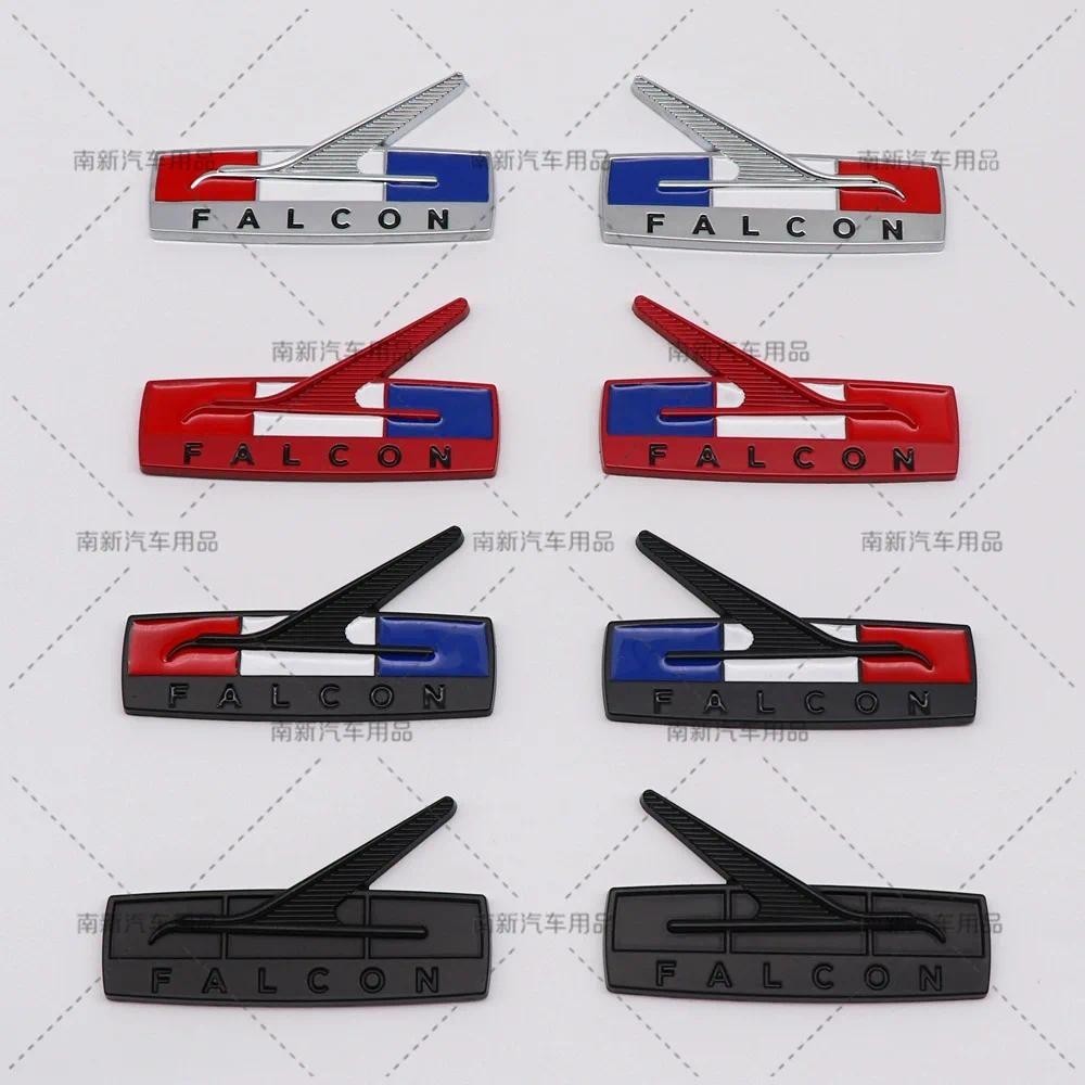 3D โลหะรถสติกเกอร์สําหรับ Ford Falcon XR6 XR 6 XR8 XR 8 รถด้านหลังป้ายสัญลักษณ์สติกเกอร์ป้ายสัญลักษณ