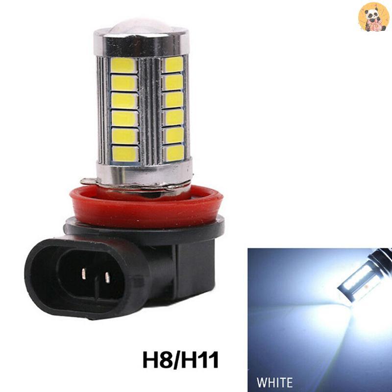 [CO] 1 ชิ้น Super Bright H8/H11 33-LED สีขาวไฟตัดหมอกรถยนต์ไฟหน้าหลอดไฟขับรถ [TH]