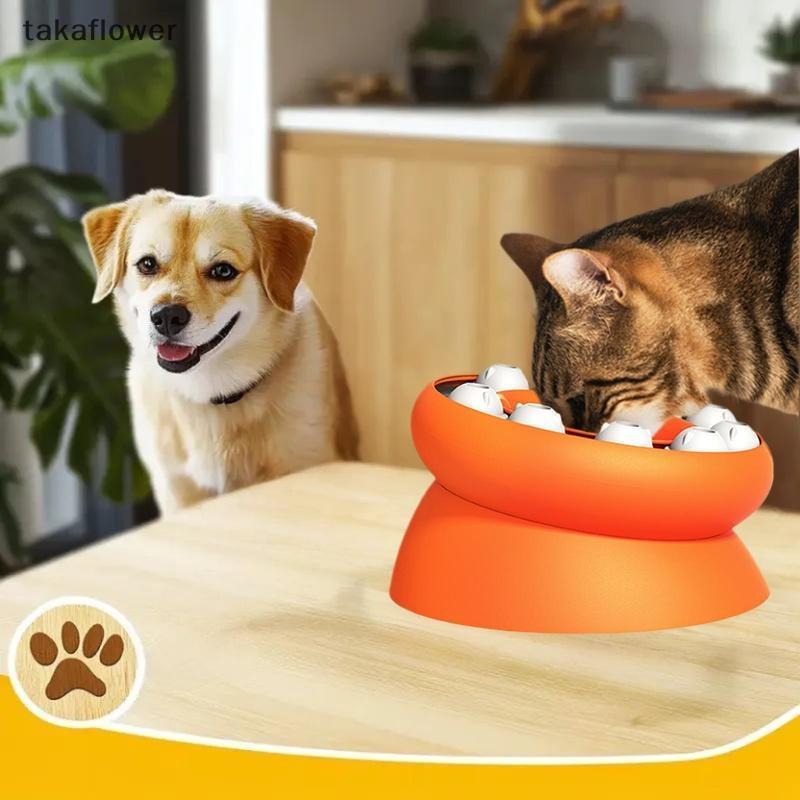 Takaflower Puzzle Slow Feeder Bowl สนุก Interactive Slows Down สัตว์เลี้ยงกินป้องกันคอสัตว์เลี้ยง Sl
