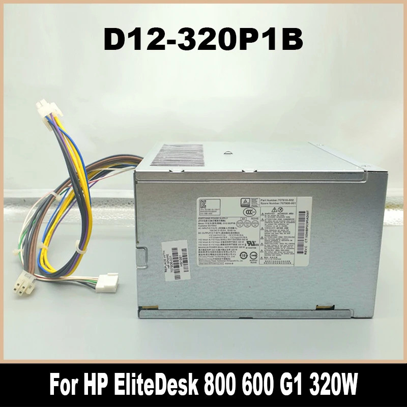 สำหรับ HP EliteDesk 800 600 G1 แหล่งจ่ายไฟ 320W D12-320P1B 707818-002 707906-001 503377-001 PS-4321-