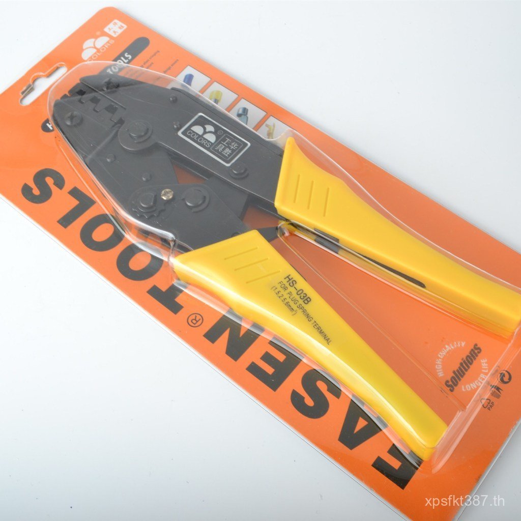 6.3 CRIMPING คีม HS-03B2.8 1.5-6mm2 HS-03BC Terminal 4.8 CRIMPING คีมปลั๊กฤดูใบไม้ผลิ AWKZ