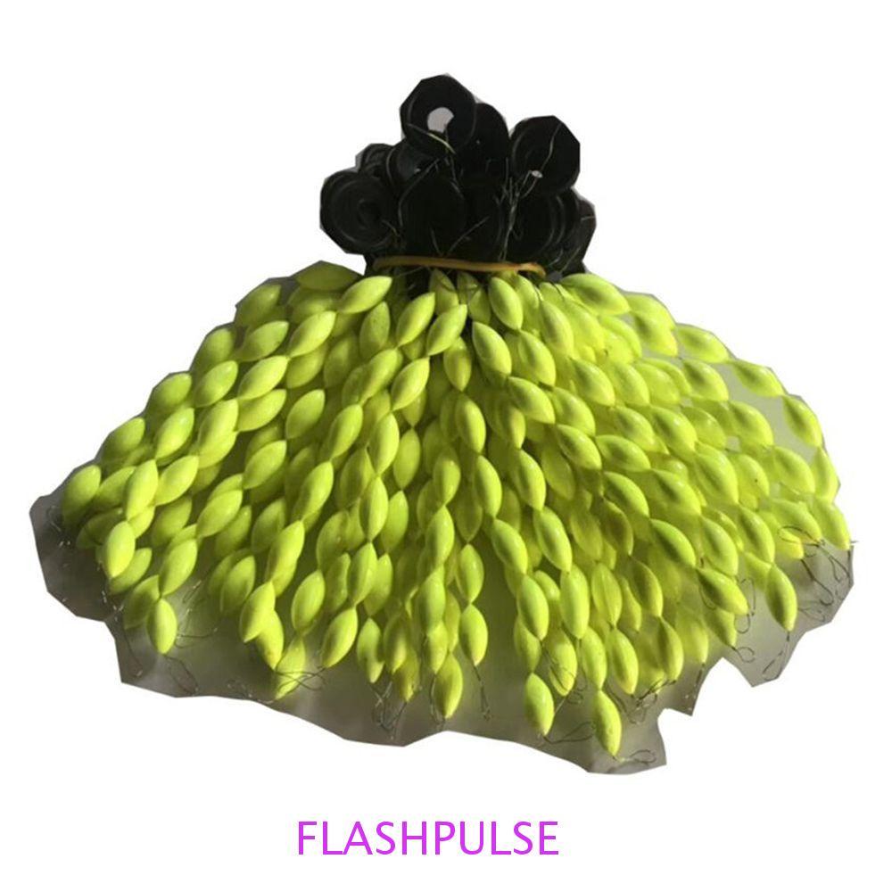 FLASHPULSE ประเภทสตริงตกปลาลอยเครื่องมือตกปลาอุปกรณ์ตกปลาทุ่นลอยถั่วรูปไข่ตกปลาลอยรูปไข่ Stopper สาย