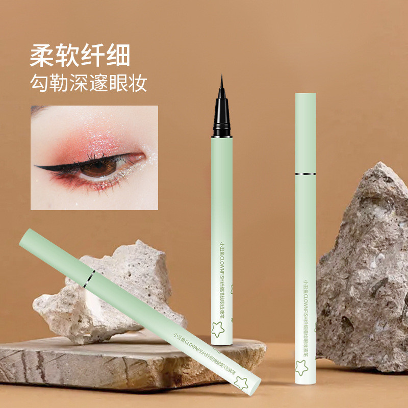 Clownfish O330 Slim Depicting Liquid Eyeliner ปากกากันเหงื่อ Non-Smudge Non-Fading 816V