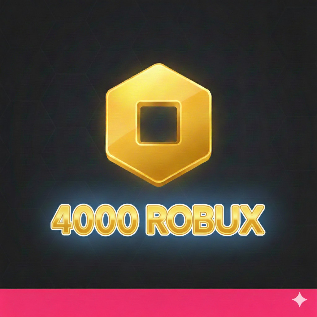 Roblox 4000 Robux เติมโรบักซ์ (Roblox) ราคาถูก ส่งจริง  ขนาด10x10