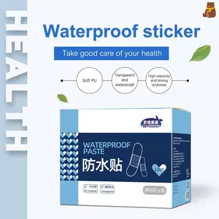 [TA] 120 ชิ้นโปร่งใสกันน้ํา Band Aid กาวทางการแพทย์แถบพลาสเตอร์สําหรับบาดแผลกีฬาอาบน้ํา TH