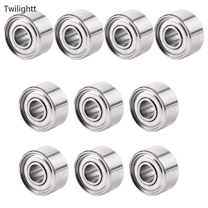 WILI 10 ชิ้นแบริ่งเหล็กคาร์บอน 693ZZ Deep-Grooves แบริ่ง Double-Shielding ABEC