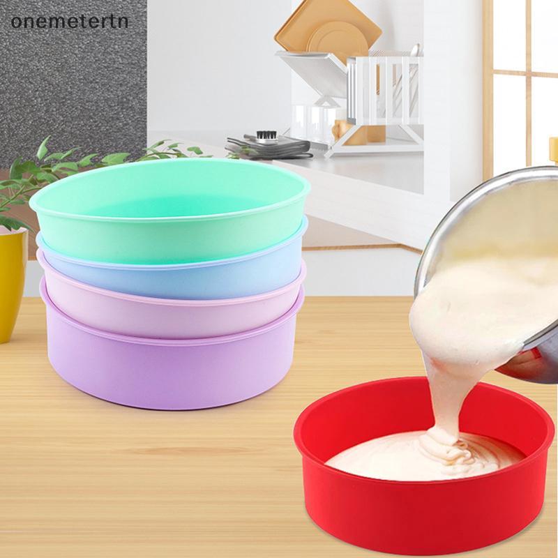 Oyr 4 6 8 10 นิ้วรอบแม่พิมพ์เค้กซิลิโคนแม่พิมพ์สําหรับเค้ก Nonstick เค้ก Pan Baking รูปแบบ Pastry Molud N