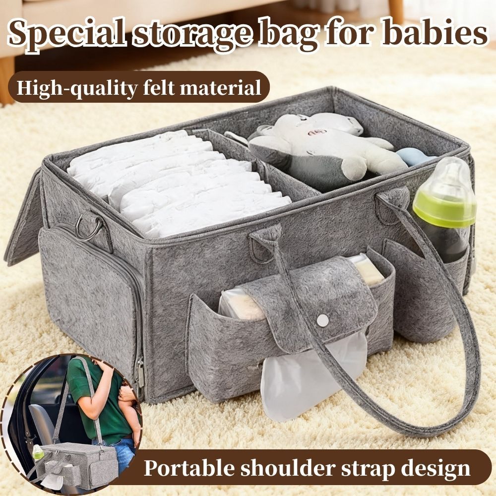Mimo Baby Korean Big Compartment Canvas Mommy Tote Bag / Nappy Bag / Mommy Bag