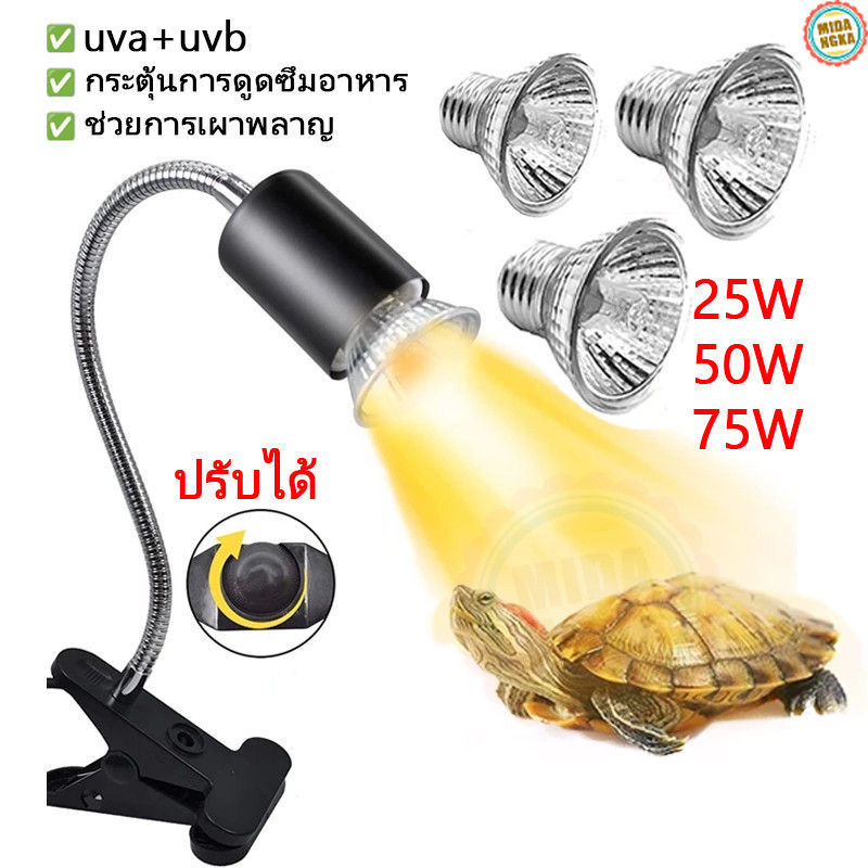 หลอดไฟให้ความร้อนสัตว์ หลอดไฟเซรามิก หลอดไฟ UVB/UVA ให้รังสี ขั้วหลอดไฟให้ความร้อนสัตว์ อายุการใช้งานยาวนาน