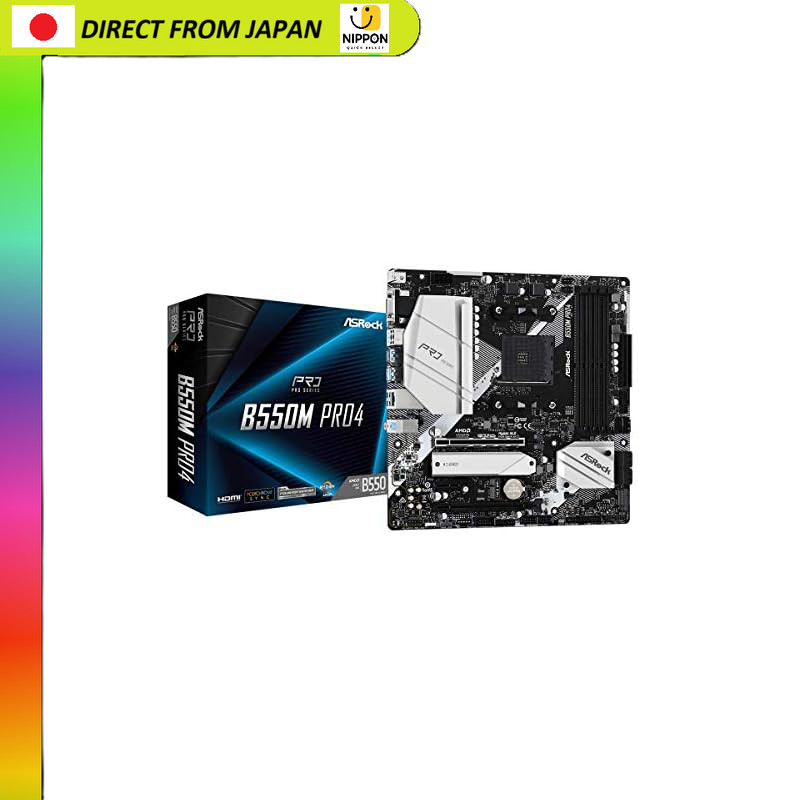 【From Japan】
ASRock B550M Pro4 Micro ATX Motherboard compatible with AMD Ryzen 5000 Series (Socket A