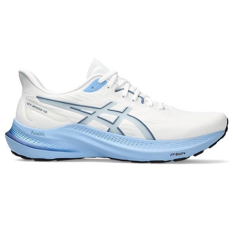 รองเท้าวิ่ง Asics GT-2000 12 สีขาวและสีฟ้า