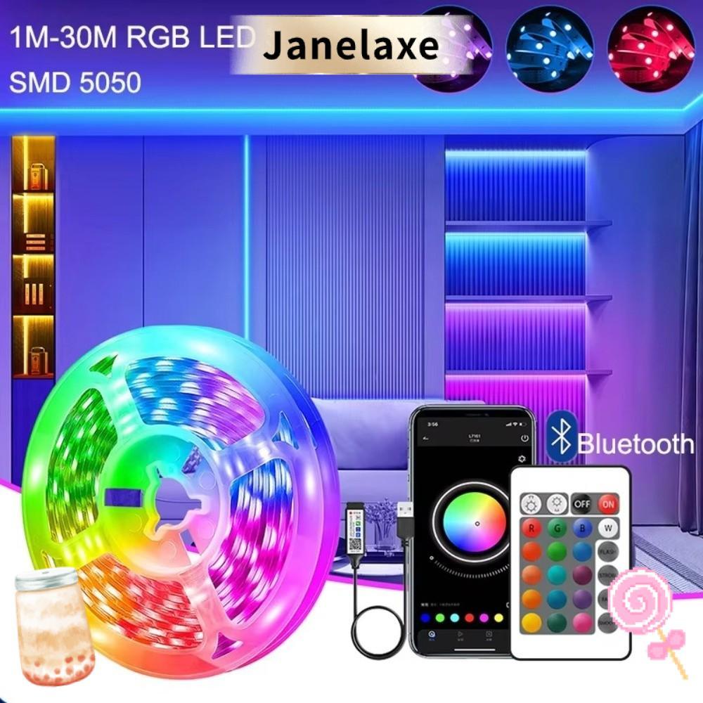 JANELAXE สมาร์ทไฟ LED Strip, เครื่องมือแสงกาวในตัวยืดหยุ่นโคมไฟเทป, E-sports Ambient Light Strip USB