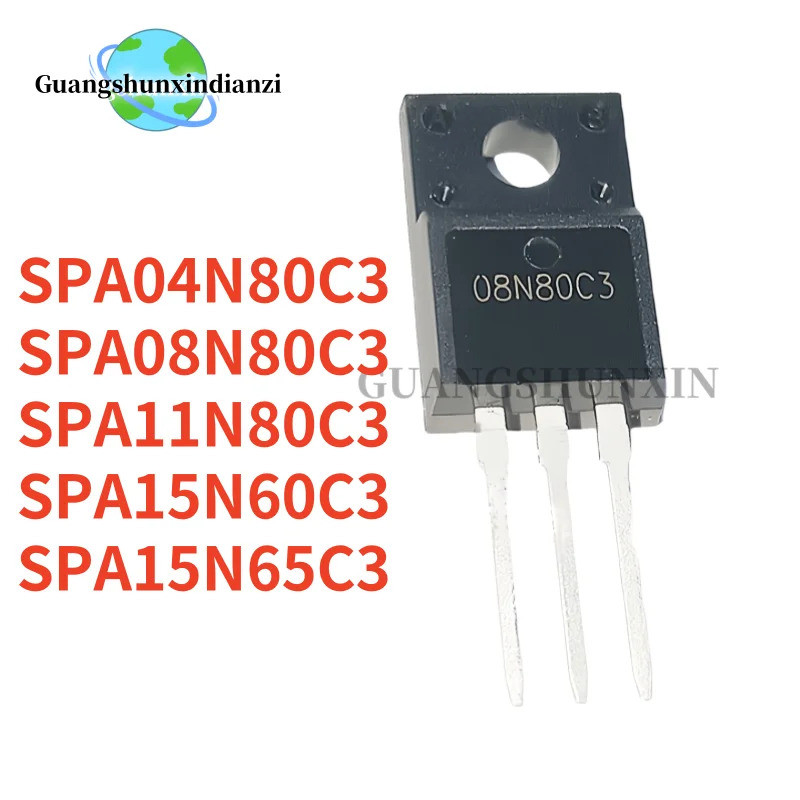 5PCS 15N60C3 11N80C3 08N80C3 04N80C3 15N65C3 SPA15N60C3 SPA11N80C3 SPA08N80C3 SPA04N80C3 SPA04N80C3 