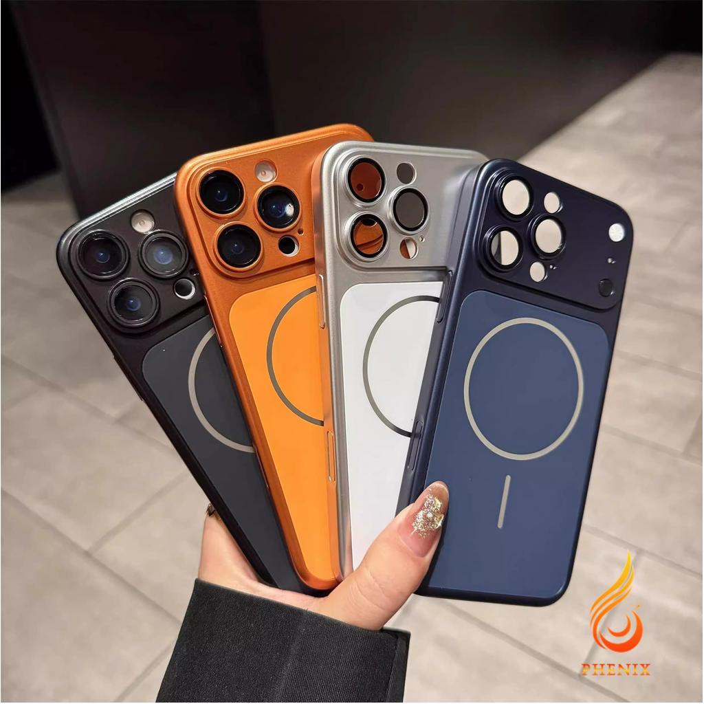 [กลายเป็นทันที 17 series] เคสโทรศัพท์กระจกด้านเข้ากันได้กับ สำหรับ iPhone 17 16 15 14 13 Pro Max เคสกันกระแทกพร้อมตัว
