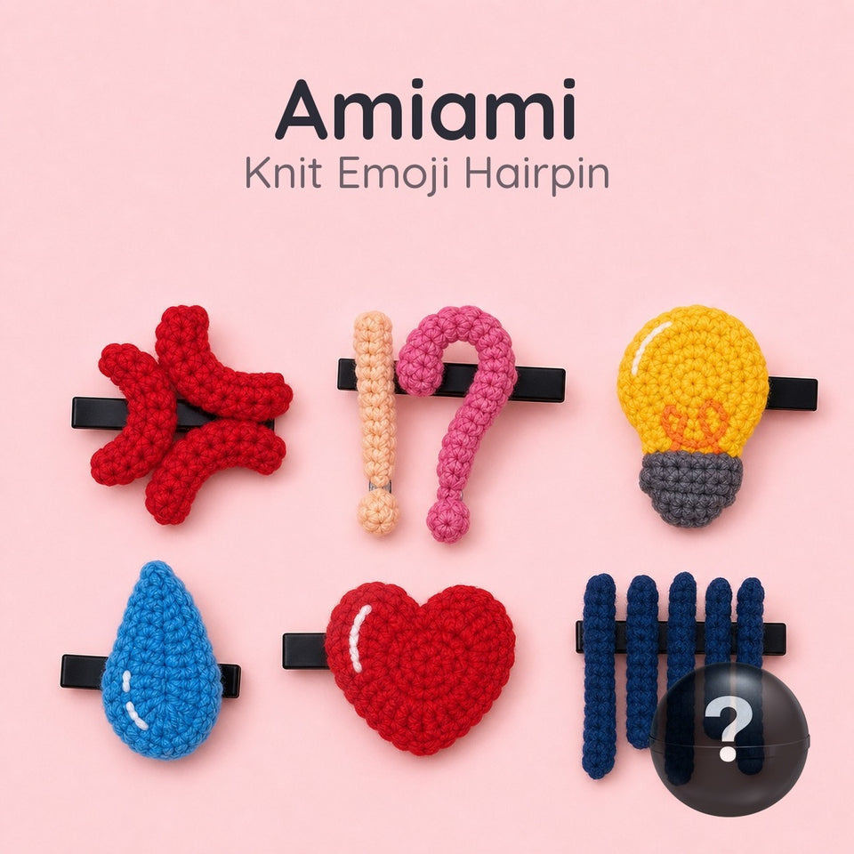 Amiami - Knit Emoji Hairpin (Blind Capsule)