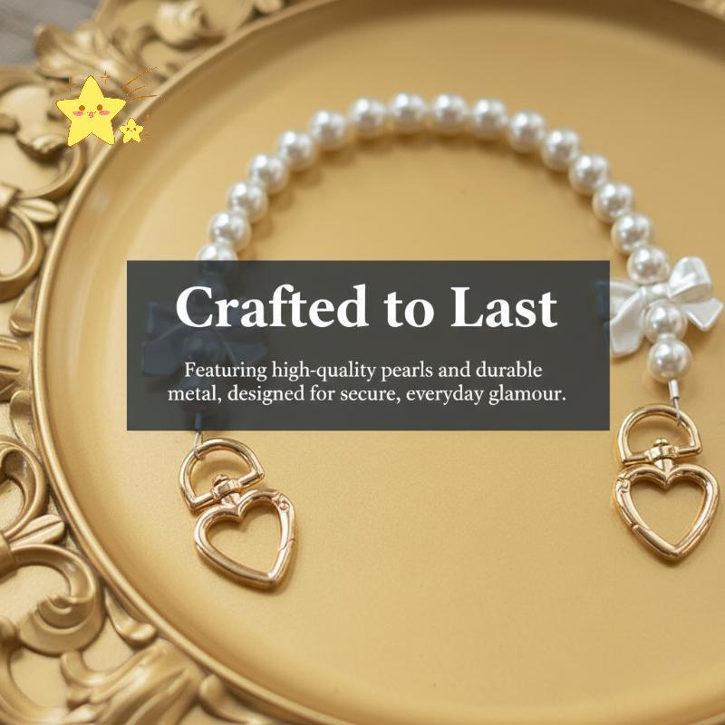 [JBTH] Beaded Crossbody Bag Chain Korean Pearl Style Phone Lanyard Chic อินเทรนด์สายคล้องมือสําหรับว