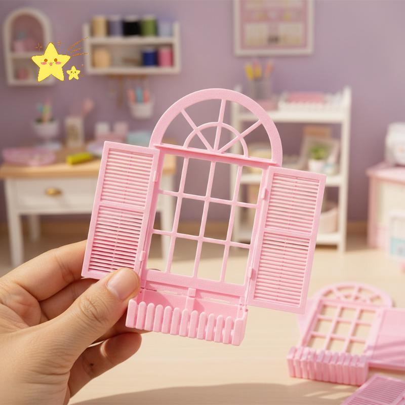 [JBTH] 1 ชิ้น 112 เฟอร์นิเจอร์ตุ๊กตาพร้อมกล่องดอกไม้ Miniature Arched กรอบสําหรับ Handmade House Mod