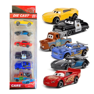 Kit 6/12/18 Carrinhos de Metal McQueen E Amigos Filme Carros Brinquedos Colecionáveis De Qualidade