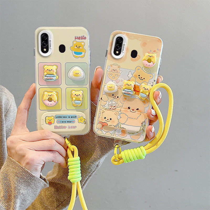 เคส Samsung A20 เคส Samsung A30 เคสสร้อยข้อมือเคสโทรศัพท์แบบแข็ง BB-CYJZ