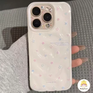 เคส Oppo A17 A12 A15 A38 A16 A54 A57 A3s A78 A74 A5s A58 A16K A18 A17K A7 A55 A31 Reno 8T 6 เคสโทรศัพท์รูปดาวห้าแฉกสไตล์