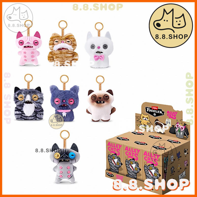 ✨8.8 ร้าน✨[คลังสินค้าพร้อม 丨 เลือกรุ่นได้] สินค้าใหม่ของแท้ FUGGLER ฟันน่ารัก Monster Dark Night Series Cat Pendant Mystery Box✨
