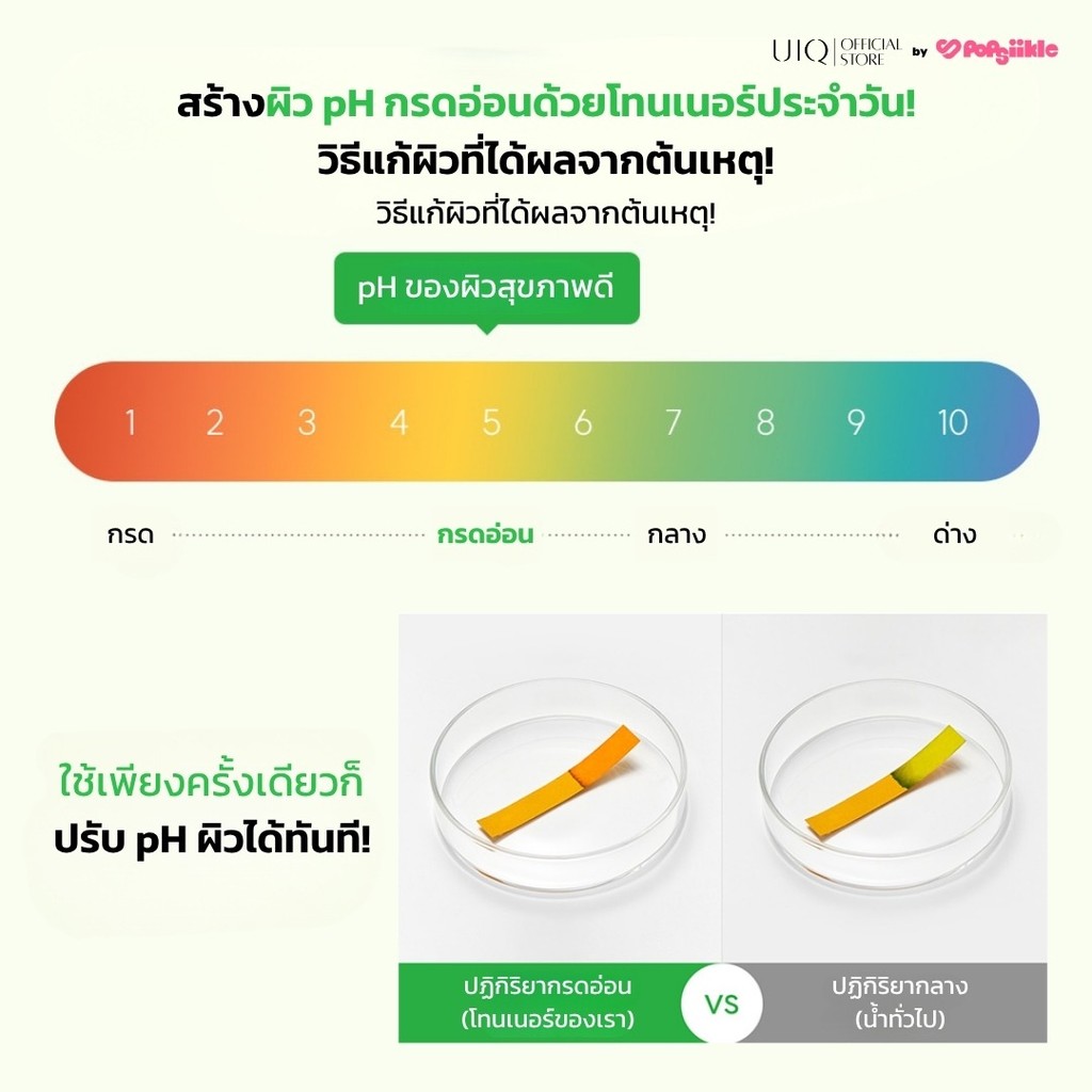 UIQ Biome Re. PH Balancing Toner โทนเนอร์ปรับ pH ผิว บำรุงความชุ่มชื้น เสริมกำแพงผิว ผิวแพ้ง่าย (แถม 50ml+RIIZE) — صورة 6