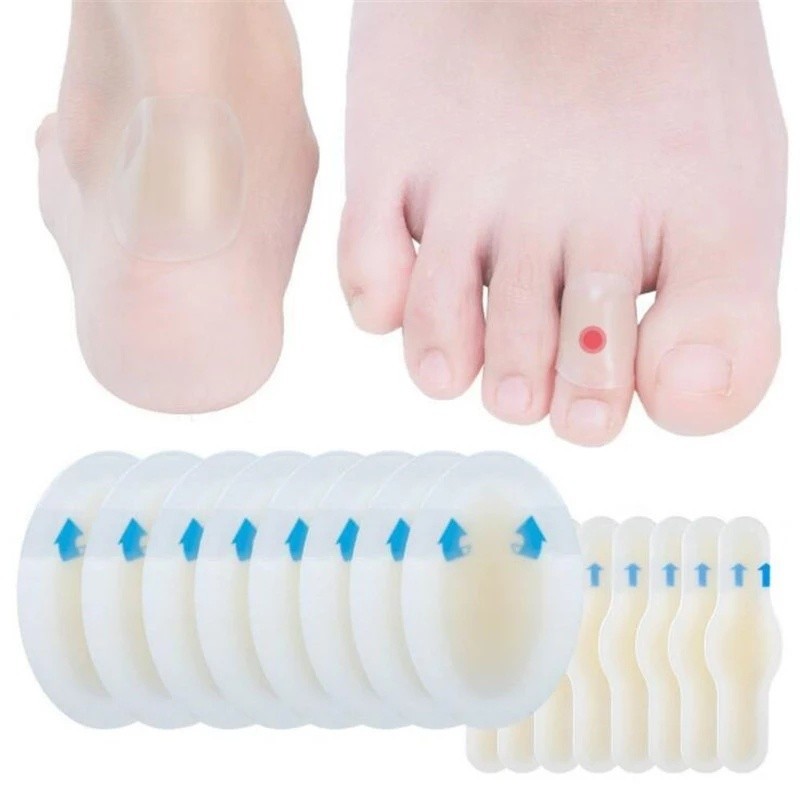 20 รายการ แพทช์ป้องกันแรงเสียดทาน แบบโปร่งใส มีกาวในตัว / แผ่นแปะส้นเท้า Hydrocolloid แผ่นซิลิโคนกันรองเท้ากัด