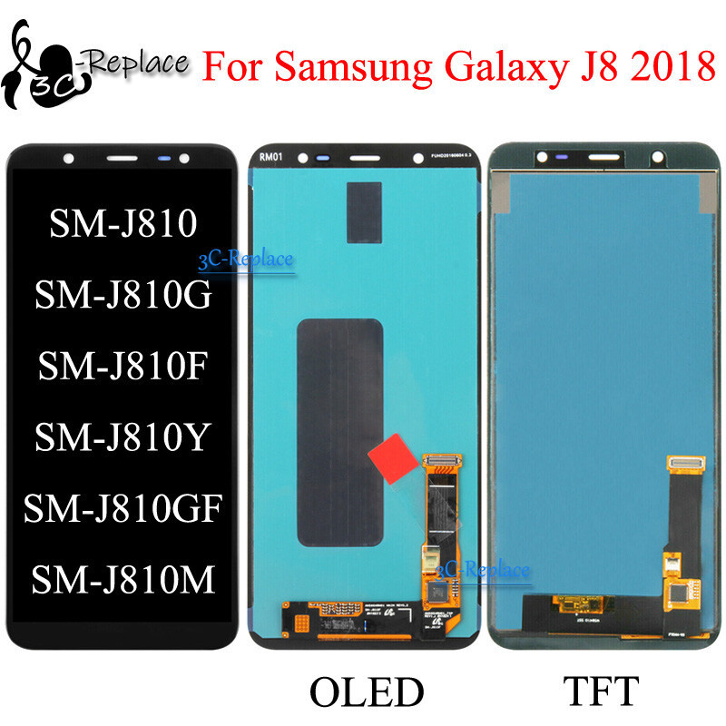 สําหรับ Samsung Galaxy J8 2018 J810 J810G J810F J810Y/GF จอแสดงผล LCD Assembly