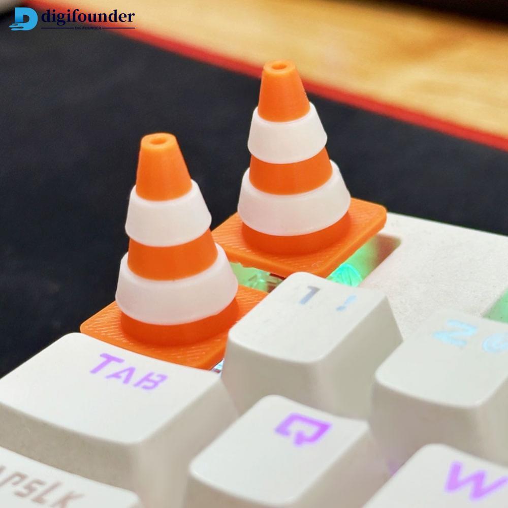DIGIFOUNDER Resin Barrier Sign Barrel-Shaped Mechanical Keyboard Keycaps Gaming Mechanical Accessori