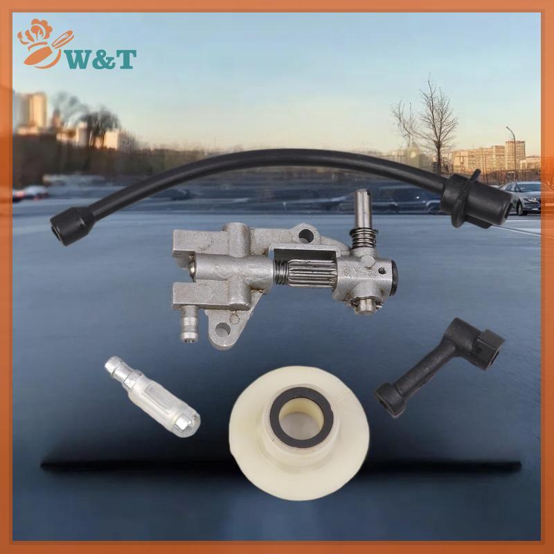 Hj 5 PC ปั๊มน้ํามันกรองท่อน้ํามันหัวฉีด Turbine Kit สําหรับ 4500 5200 5800 45CC 52CC 58CC เบนซิน Cha