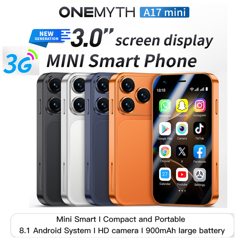 สไตล์ใหม่ A17mini สมาร์ทมินิโทรศัพท์กระเป๋าขนาดเล็กพิเศษการ์ดคู่สแตนด์บายคู่ Quad-Core โทรศัพท์สํารอง
