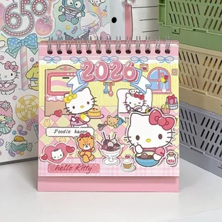 ปฏิทินสุนัข Pacha 2026 Sanrio การ์ตูน ins เครื่องประดับปฏิทินตั้งโต๊ะมูลค่าสูงนักเรียนการพิมพ์กราฟฟิตี