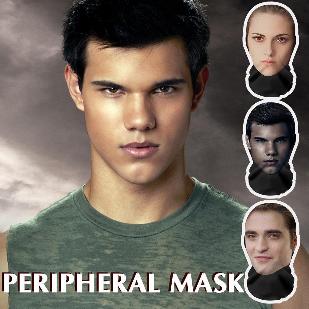 3d พิมพ์ Full Face Mask คนดังหน้ากากคอสเพลย์ Kristen Robert Pattinson หน้ากากตลก T9i0