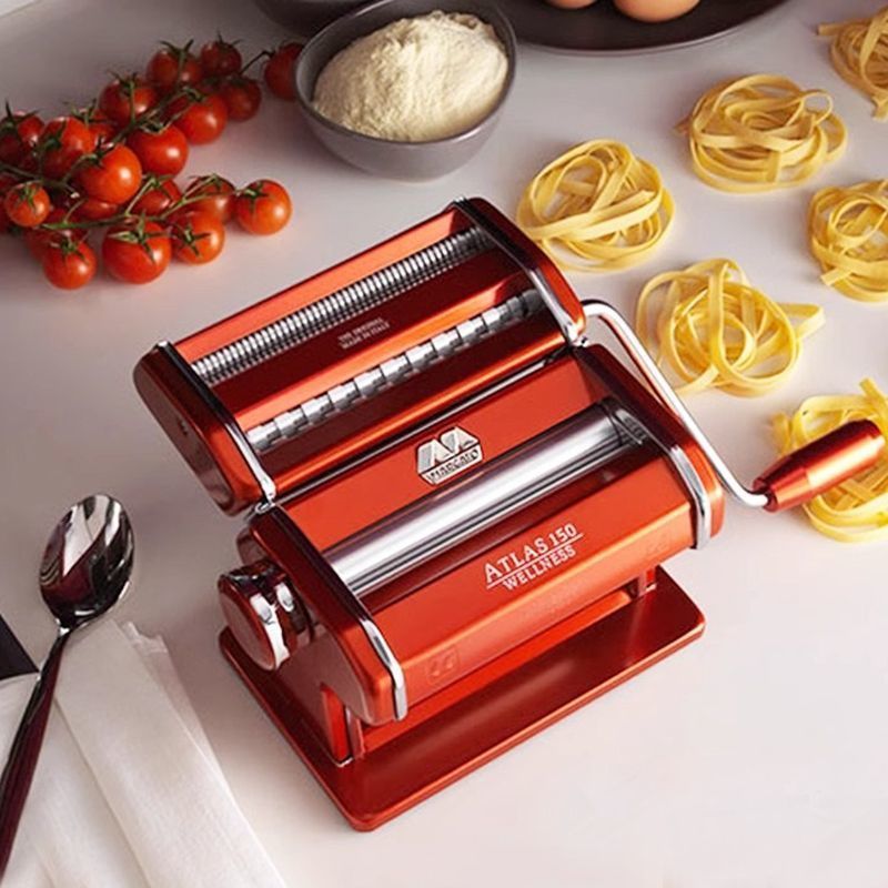 Marcato Italian Split Noodle Presser เครื่องทําเส้นก๋วยเตี๋ยวมัลติฟังก์ชั่นในครัวเรือนสแตนเลสลูกกลิ้