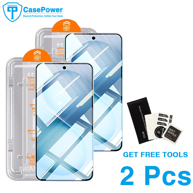 CasePower ปราศจากฝุ่น 9H กระจกนิรภัยสําหรับ MOTO E15 G Power 2025 G84 G64 G55 G54 G35 G45 5G G53Y G5