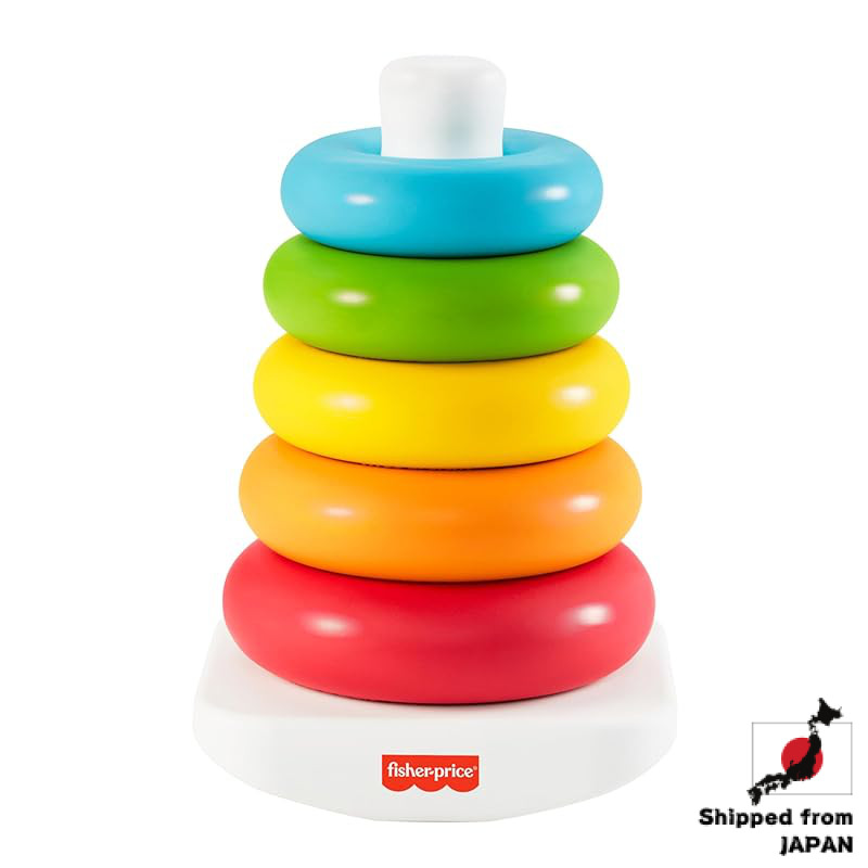 Fisher-Price Eco Rock-A-Stack Toy for Babies and Toddlers - Colorful Learning and Educational Toy