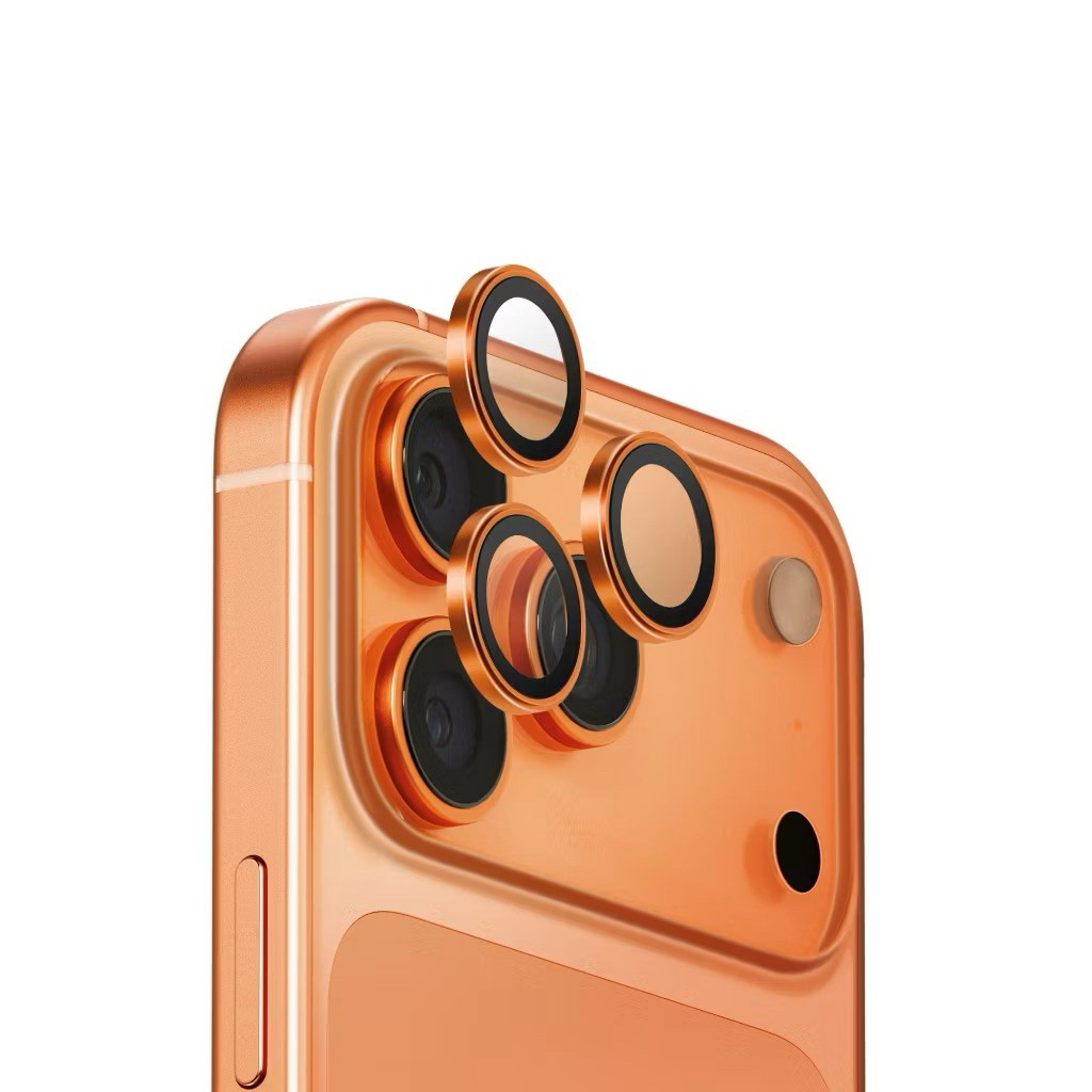 กล้องวงแหวน 1 ชุดสําหรับกล้องกระจกนิรภัย IPHONE 17 PRO MAX