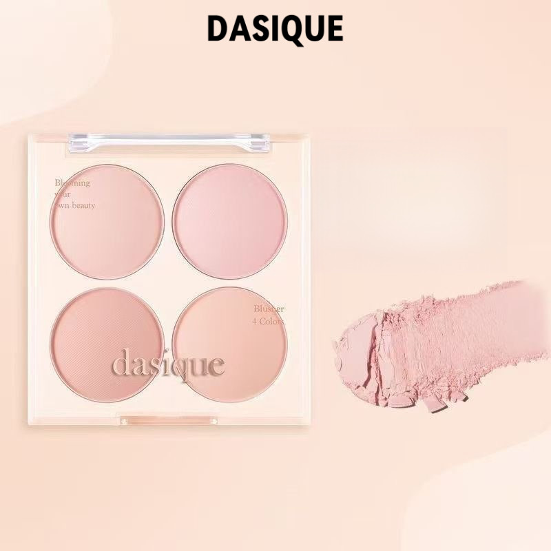 Dasique ผสมสี Blush Sweet Blush สีแป้งสี่สี Blusher Palette Matte Natural Expansion Multi-Functional