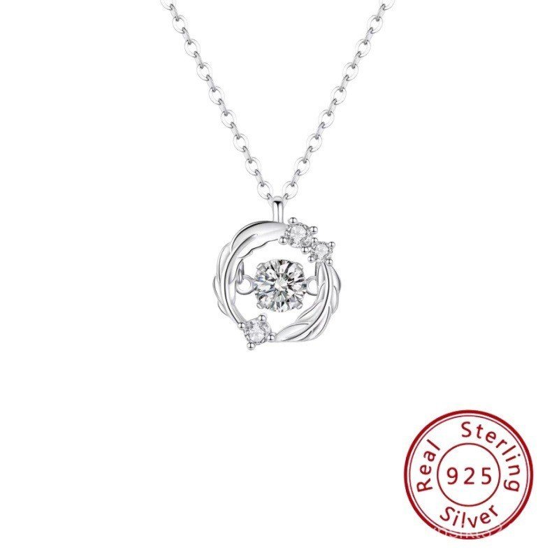 ผู้หญิงเงินสเตอร์ลิงเครื่องประดับแฟชั่น s925 Clavicle Chain Xinyu Design Touch You to Meet Niche สร้