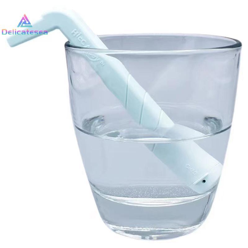 [Delicatesea] 1PC Hiccup Stop Straw เด็กผู้ใหญ่หลอด Hiccup Stopping Straws Natural Remedies Stop Hic