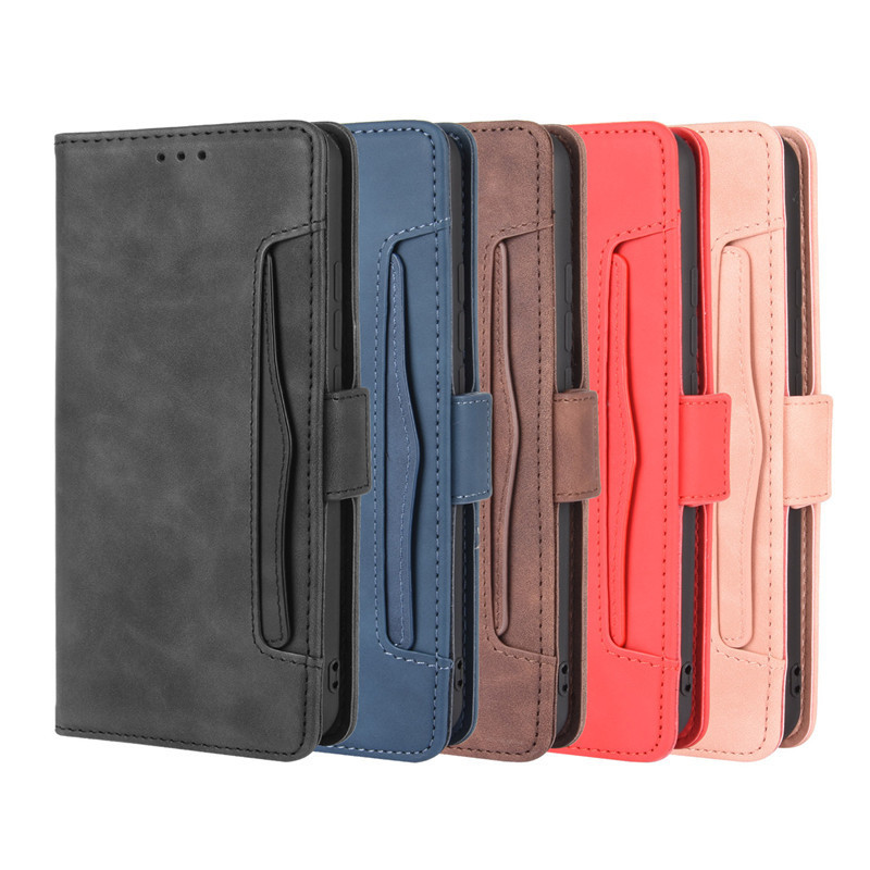 H HTC U20 5G เคสโทรศัพท์ Multi-Card Slot Flip Phone Leather Case HTC U20 Protective Case Wallet Case