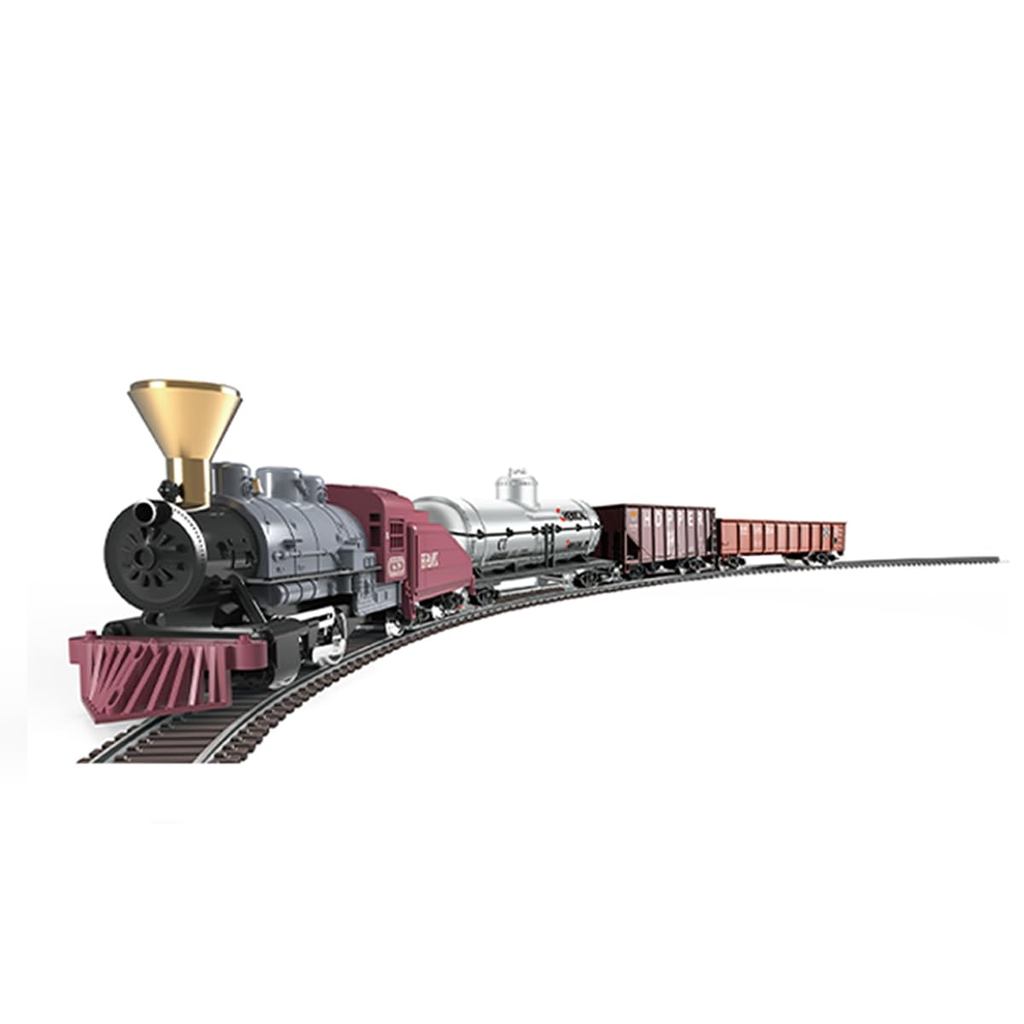 1:87 HO Scale Vintage 0-4-0 Steam Locomotive Model Train Set with Electric Controller - Classic Comp