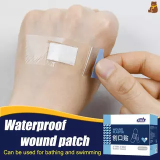 [TA] 120 ชิ้นโปร่งใสกันน้ํา Band Aid กาวทางการแพทย์แถบพลาสเตอร์สําหรับบาดแผลกีฬาอาบน้ํา TH