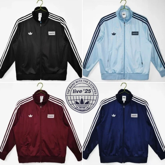 Oasis tracktop jacket Oasis jacket เสื้อแจ็คเก็ตผู้ชายสีดําสีน้ําเงิน S-XXL 1:1