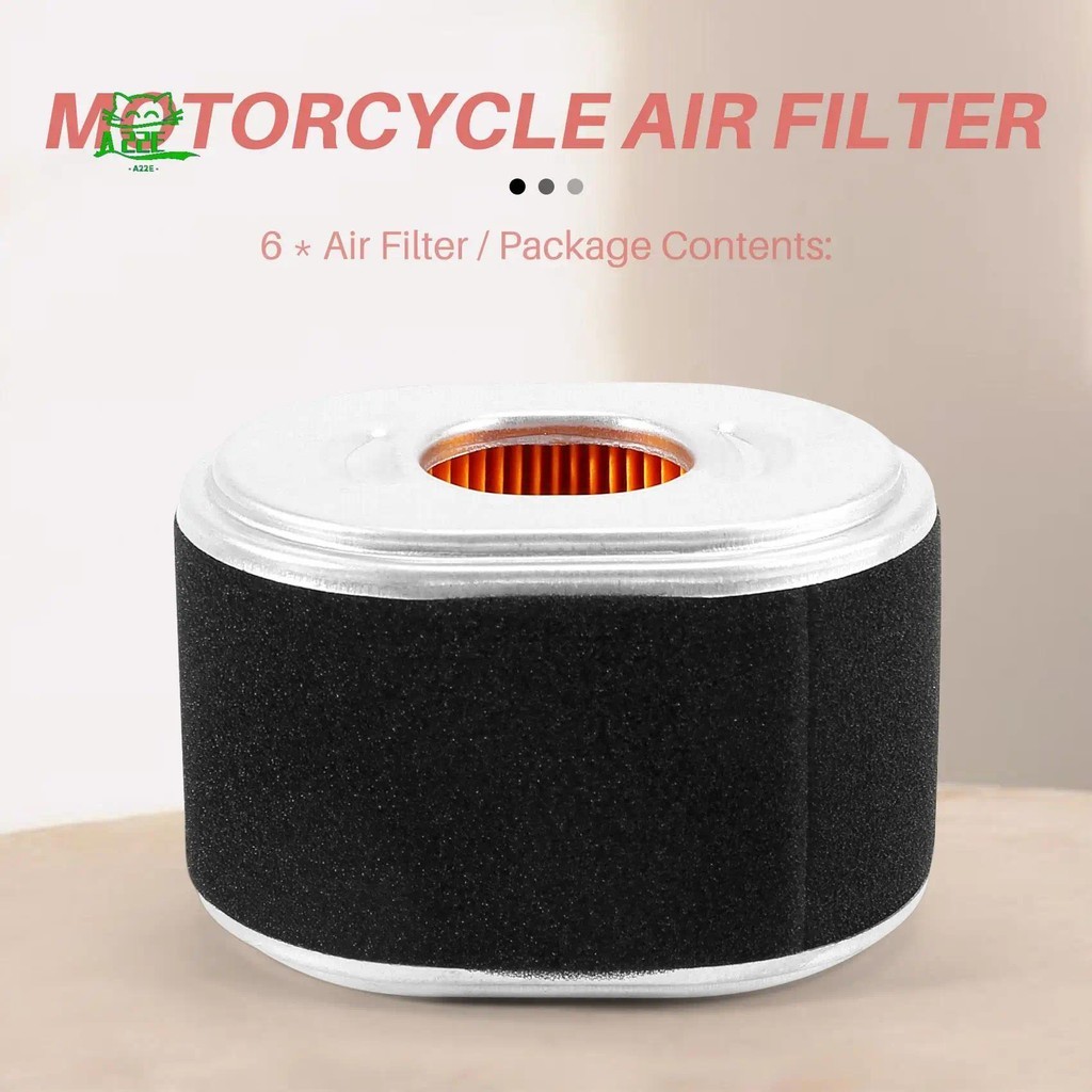 A22E-6X กรองอากาศสําหรับ Honda GX120 GX140 GX160 GX200 17210-Z4M-821 17210-ZE1-821 111-4274 AFZE18 1