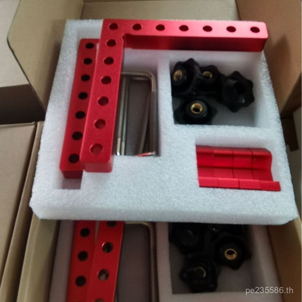 ตําแหน่งคลิปไม้บรรทัดมุม 140 มม. Positioner คลิปเสริม L-Shaped งานไม้ pcs มุมขวาอลูมิเนียมปรับ 12 มุ